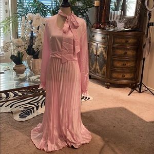 Pink Floor Length Dress #179